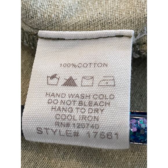 MYSTREE Washed Animal Print Jacket from Buckle Med 100% Cotton - Picture 5 of 12